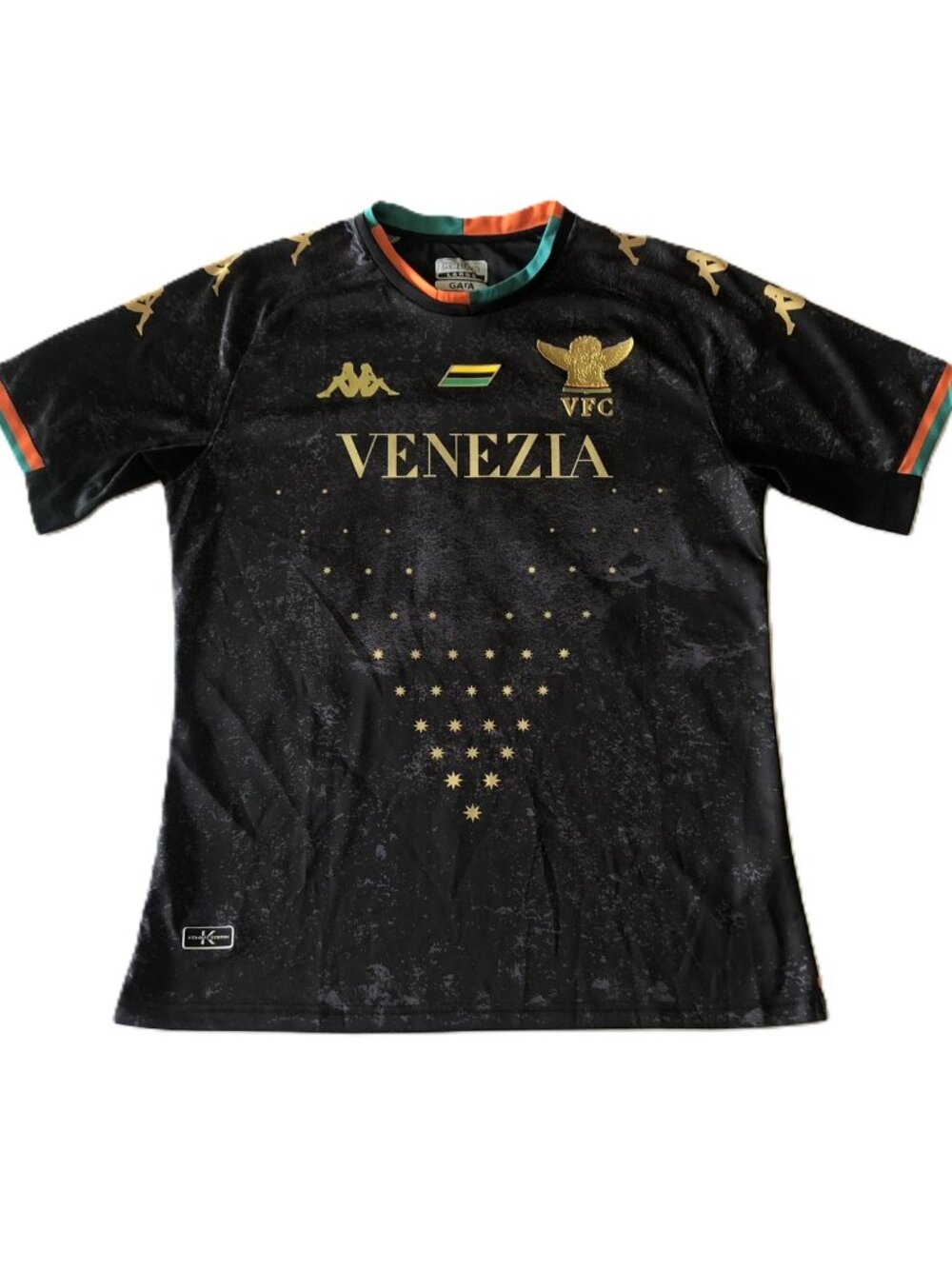 Venezia FC Kappa 2020-21 Home Football Shirt Soccer Jersey #20 Mens Size L Black